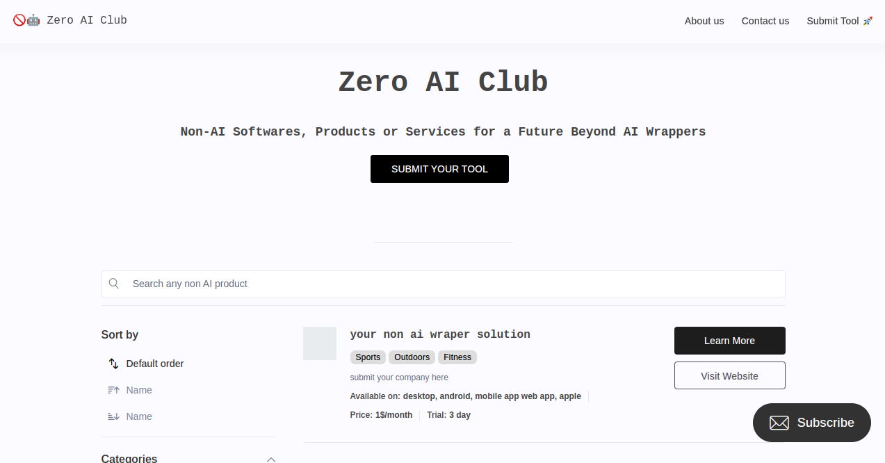 Zero AI Club Home Page