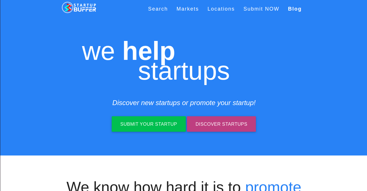 Startup Buffer Home Page