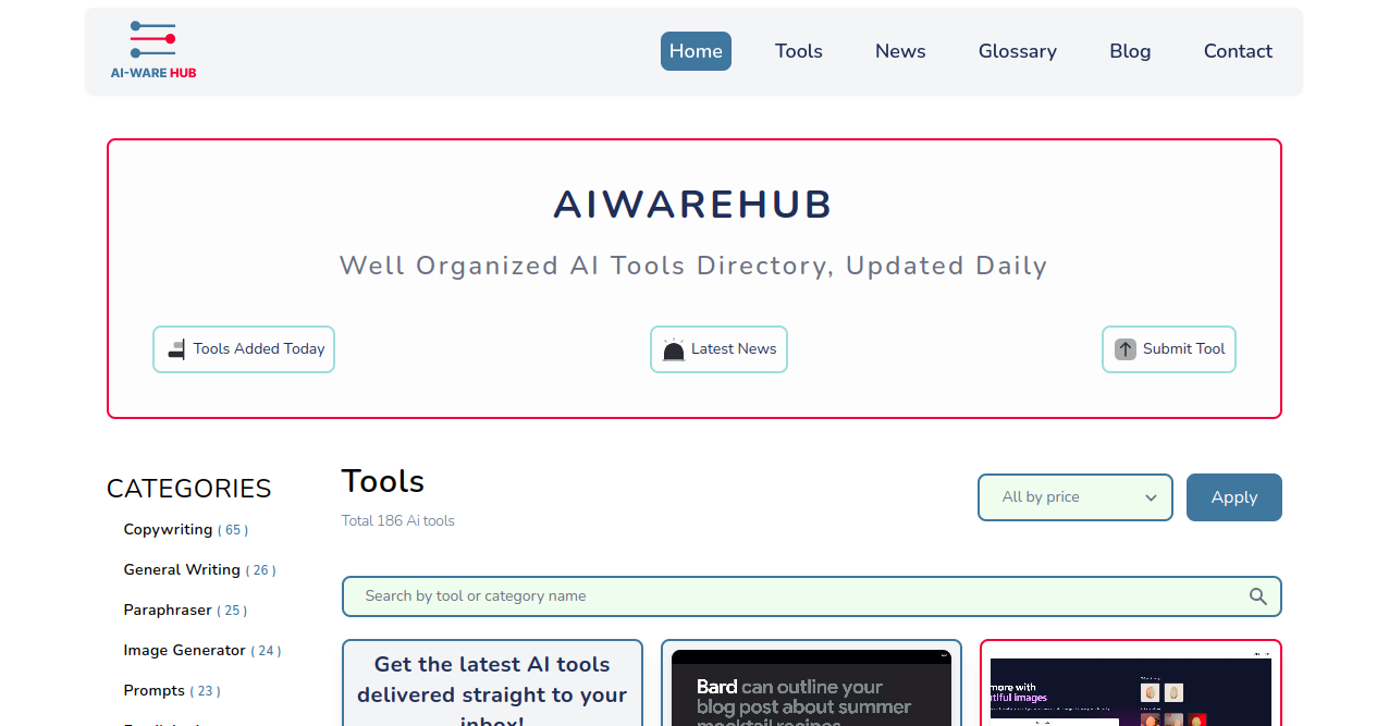 AI WareHub Home Page