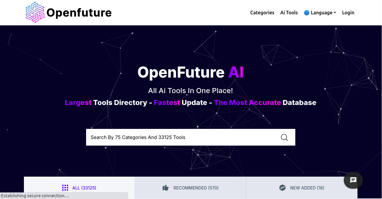 OpenFuture AI Home Page