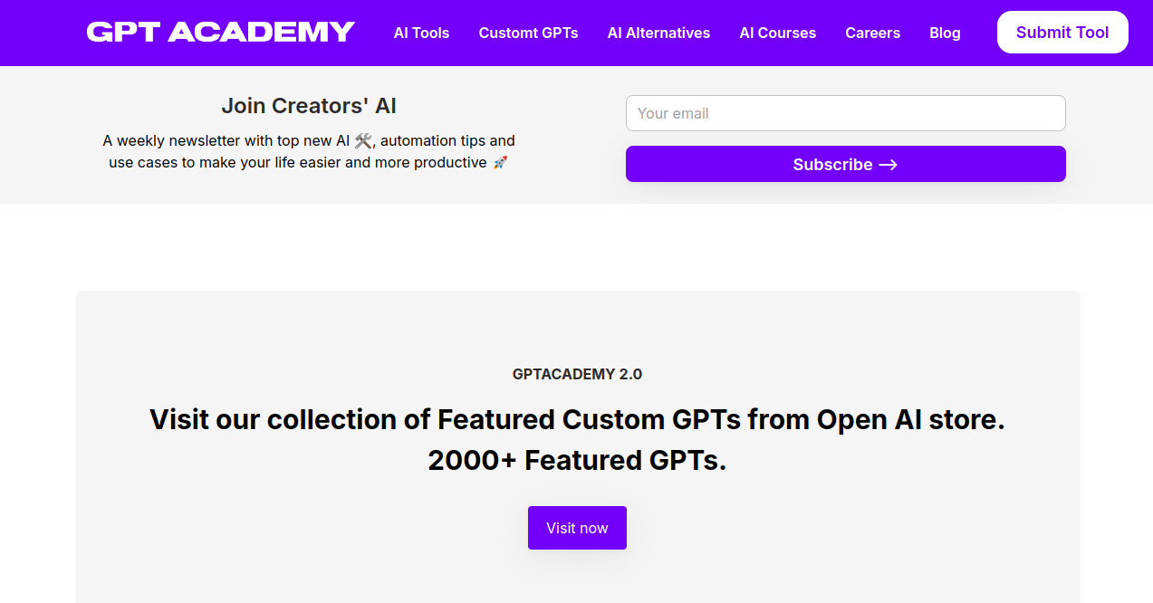GPT Academy Home Page