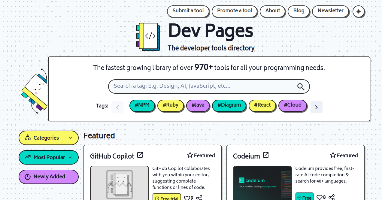 Dev Pages Home Page