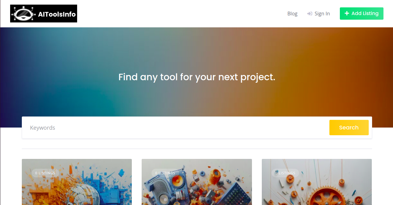 AI Tools Info Home Page