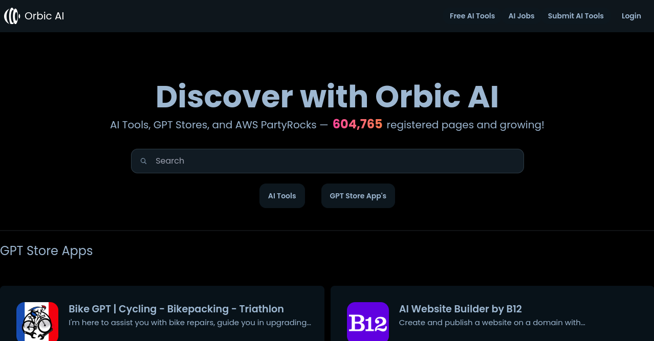 Orbic AI Home Page