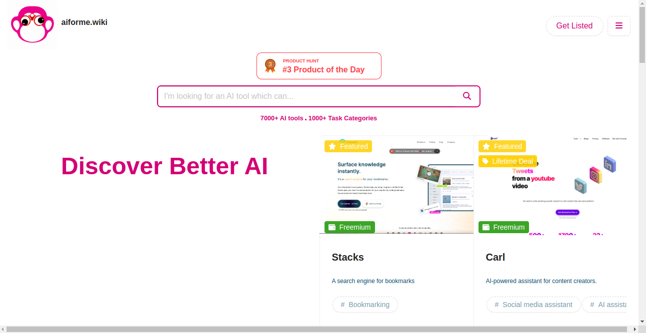 AI for Me Home Page