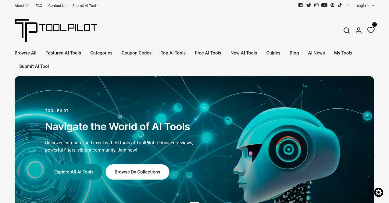 ToolPilot AI Home Page