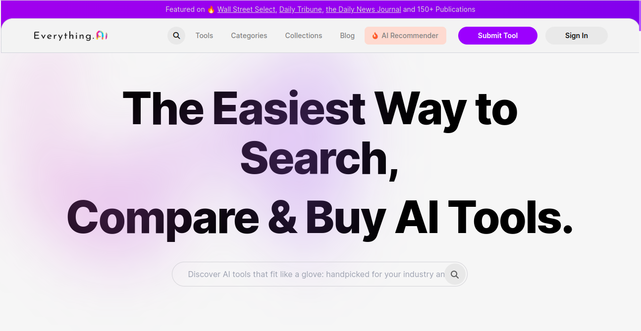 Everything AI Home Page