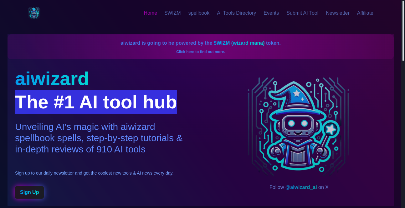 AI Wizard Home Page