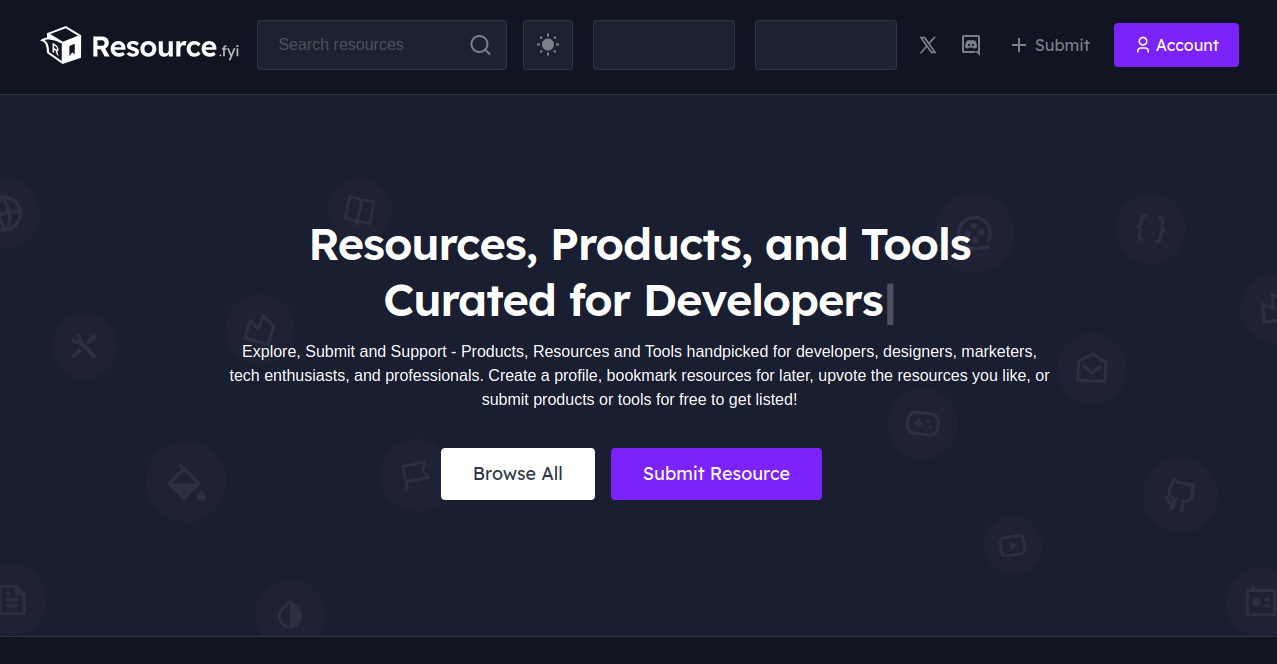 Resource.fyi Home Page