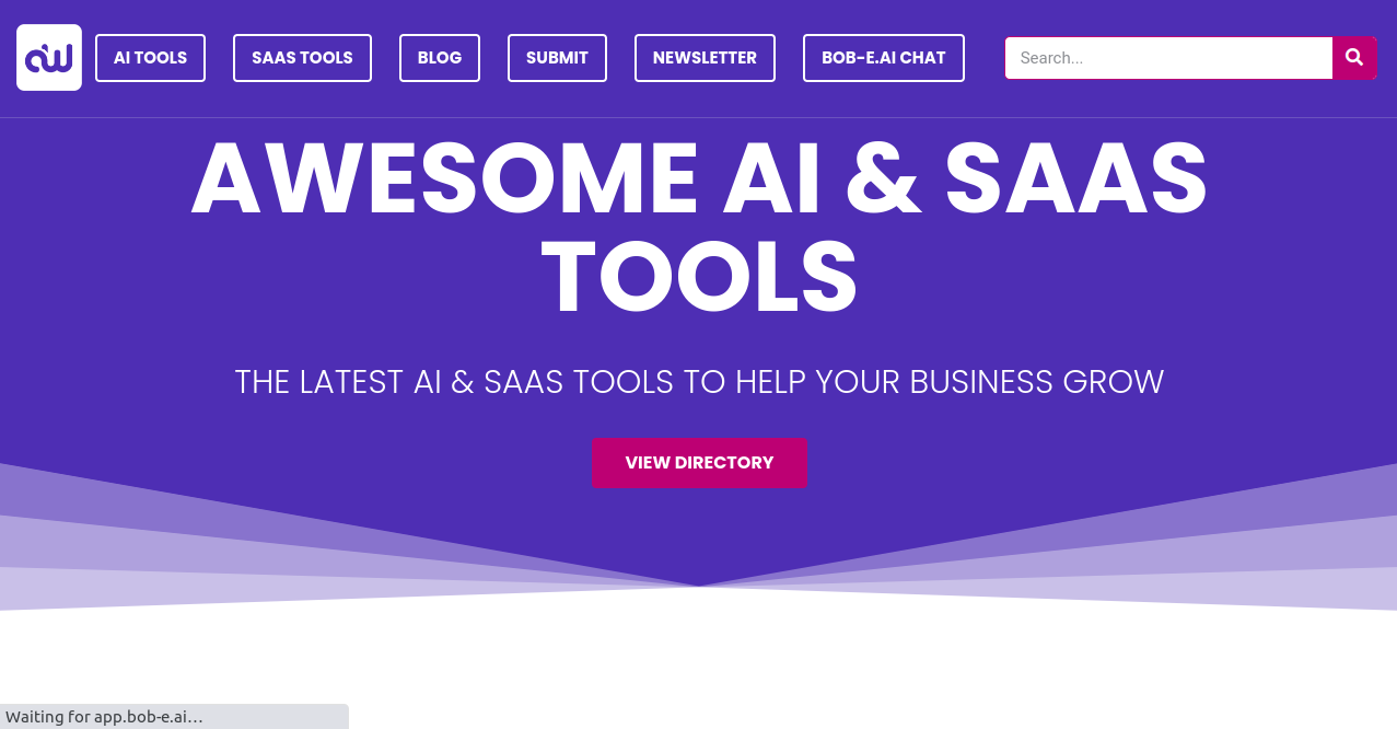 Apps and Websites AI & SaaS Tools Directory Home Page