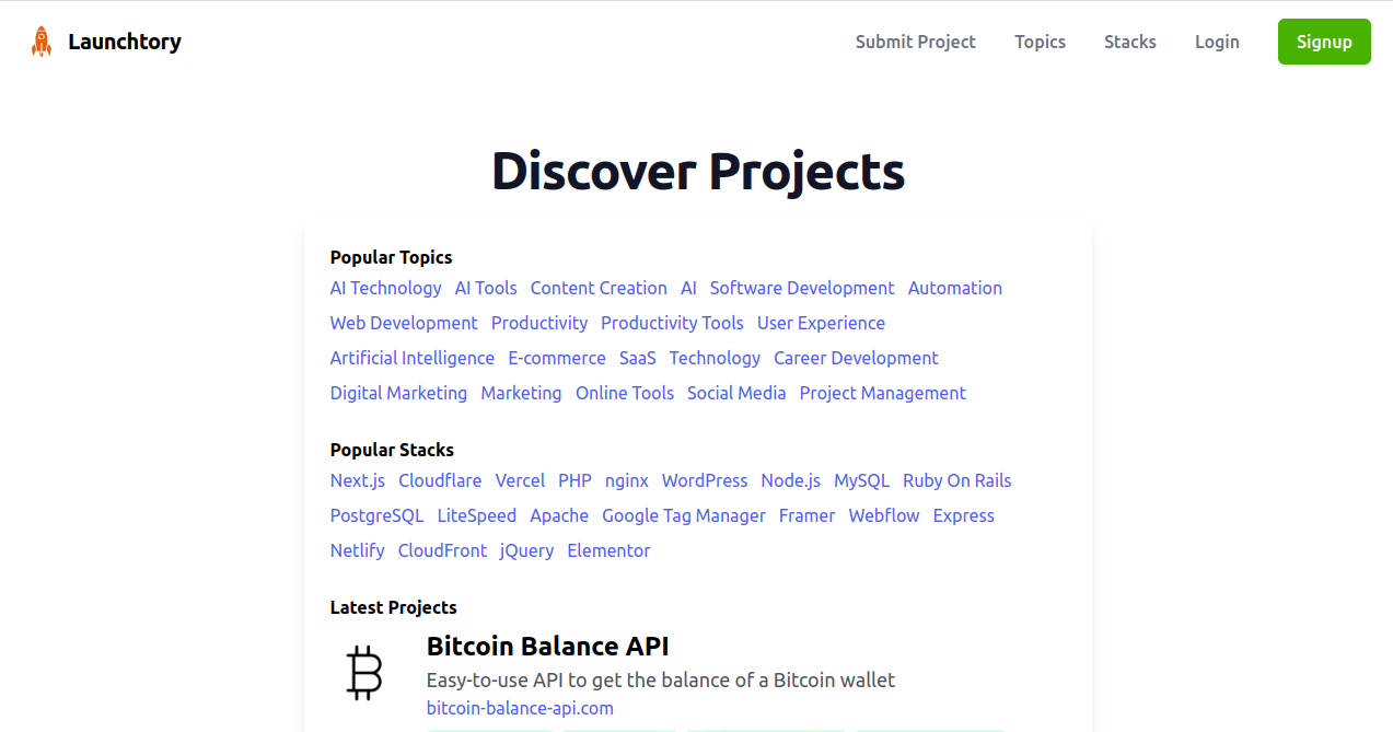 Launchtory Home Page