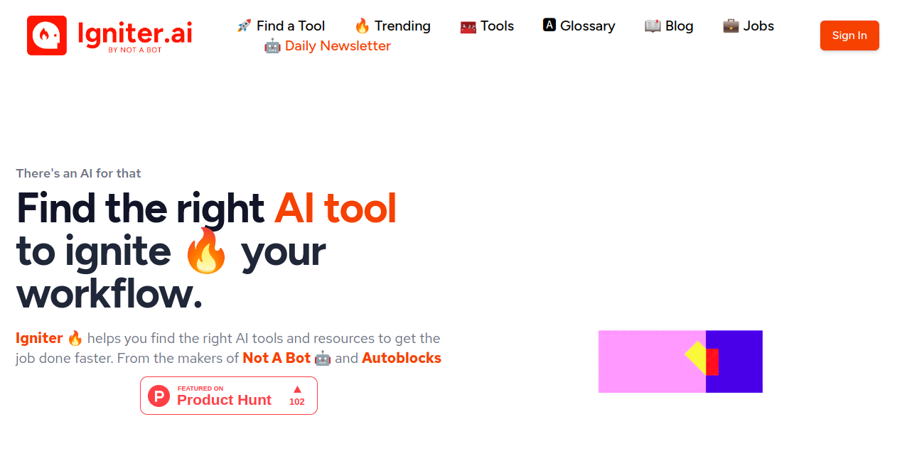 Igniter AI Home Page