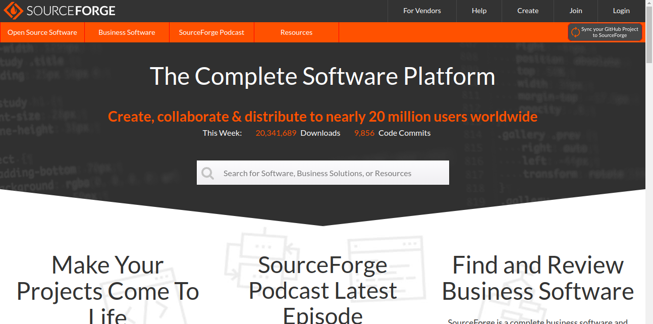 Source Forge	 Home Page