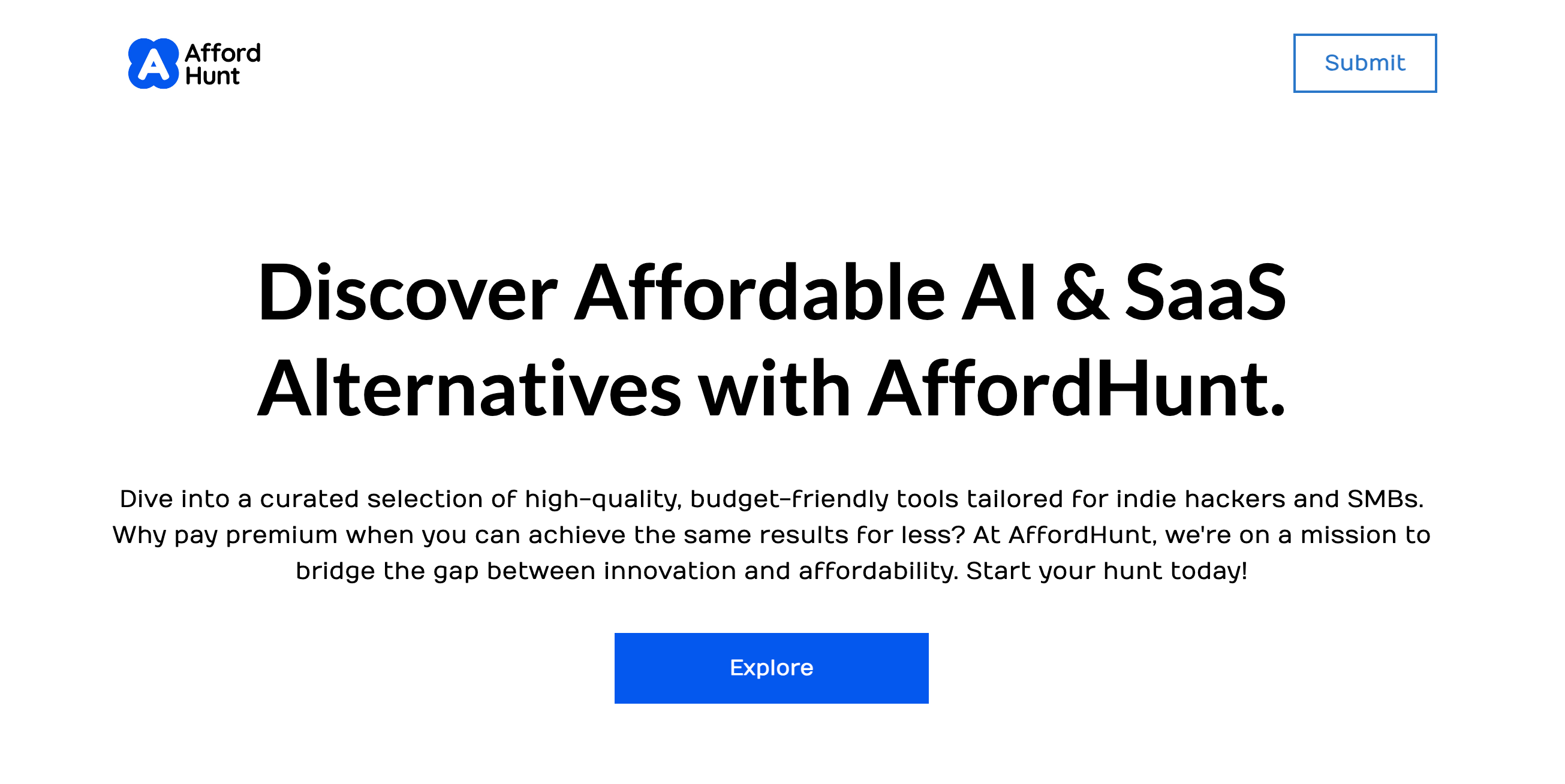 Afford Hunt	 Home Page